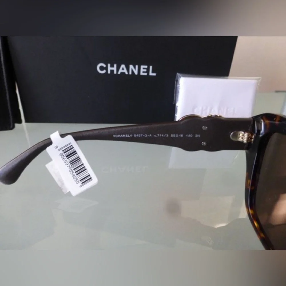 NIB Auth CHANEL dress BUTTERFLY SUNGLASSES/glasses/frame Ref.5457QA C714/3 ITALY - Picture 11 of 14